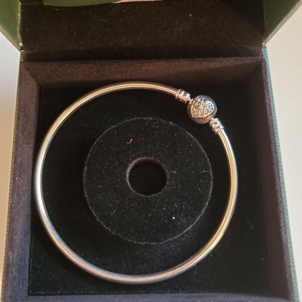 Nwot Pandora heart of winter bangle bracelet